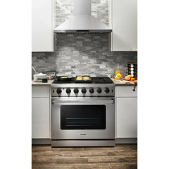 Thor Kitchen 36 Inch Gas Range in Stainless Steel - LRG3601U - The Home Selection