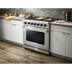Thor Kitchen 36 Inch Gas Range in Stainless Steel - LRG3601U - The Home Selection