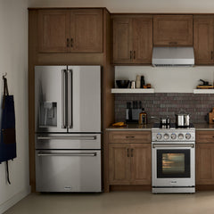 Thor Kitchen 36 Inch Professional French Door Refrigerator with Ice and Water Dispenser - TRF3601FD - The Home Selection