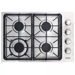 Thor Kitchen 4-Piece Pro Appliance Package - 30" Cooktop, Wall Oven, Dishwasher & Refrigerator in Stainless Steel - The Home Selection