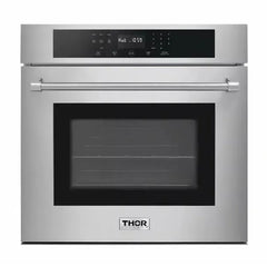 Thor Kitchen 4-Piece Pro Appliance Package - 36" Cooktop, Wall Oven, Dishwasher & Refrigerator with Water Dispenser in Stainless Steel - The Home Selection
