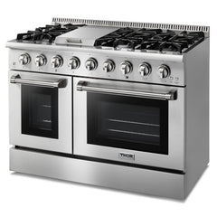 Thor Kitchen 48 Inch 6 Burner Professional Gas Range - HRG4808U - The Home Selection