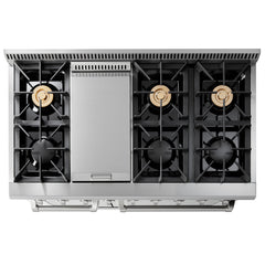 Thor Kitchen 48 Inch 6 Burner Professional Gas Range - HRG4808U - The Home Selection