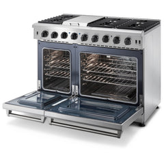 Thor Kitchen 48 Inch Gas Range in Stainless Steel - LRG4807U - The Home Selection
