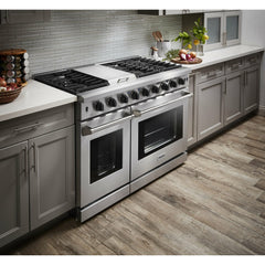 Thor Kitchen 48 Inch Gas Range in Stainless Steel - LRG4807U - The Home Selection