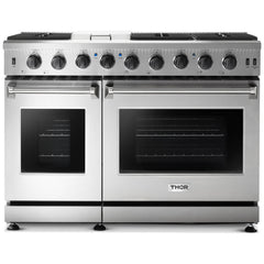 Thor Kitchen 48 Inch Gas Range in Stainless Steel - LRG4807U - The Home Selection