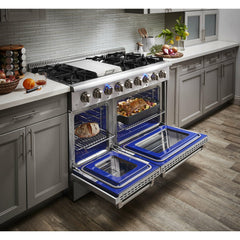 Thor Kitchen 48 Inch Professional Dual Fuel Range in Stainless Steel - HRD4803U - The Home Selection