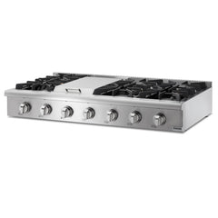 Thor Kitchen 48 Inch Professional Gas Rangetop in Stainless Steel - HRT4806U - The Home Selection
