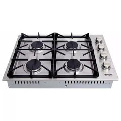 Thor Kitchen 5-Piece Pro Appliance Package - 30" Cooktop, Wall Oven, Under Cabinet Hood, Dishwasher & Refrigerator in Stainless Steel - The Home Selection