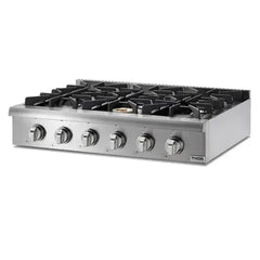 Thor Kitchen 5-Piece Pro Appliance Package - 36" Rangetop, Wall Oven, Under Cabinet Hood, Dishwasher & Refrigerator in Stainless Steel - The Home Selection