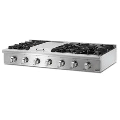 Thor Kitchen 5-Piece Pro Appliance Package - 48" Rangetop, Wall Oven, Premium Hood, Dishwasher & Refrigerator in Stainless Steel - The Home Selection