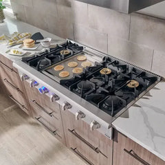 Thor Kitchen 5-Piece Pro Appliance Package - 48" Rangetop, Wall Oven, Wall Mount Hood, Dishwasher & Refrigerator in Stainless Steel - The Home Selection