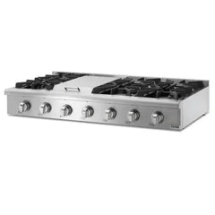Thor Kitchen 6-Piece Appliance Package - 48-Inch Gas Range, Wall Oven, Pro Wall Mount Hood, Refrigerator with Water Dispenser, Dishwasher, Microwave Drawer, & Wine Cooler in Stainless Steel - The Home Selection