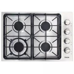 Thor Kitchen 6-Piece Pro Appliance Package - 30" Cooktop, Wall Oven, Wall Mount Hood, Refrigerator, Dishwasher, & Microwave Drawer in Stainless Steel - The Home Selection