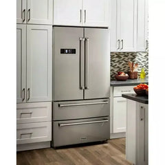 Thor Kitchen 6-Piece Pro Appliance Package - 30" Dual Fuel Range, French Door Refrigerator, Under Cabinet Hood, Dishwasher, Microwave Drawer, and Wine Cooler in Stainless Steel - The Home Selection