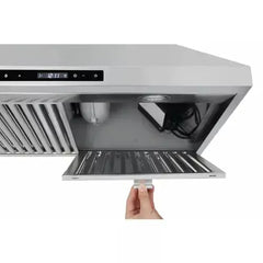 Thor Kitchen 6-Piece Pro Appliance Package - 30-Inch Dual Fuel Range, Refrigerator with Water Dispenser, Wall Mount Hood, Dishwasher, Microwave Drawer, & Wine Cooler in Stainless Steel - The Home Selection