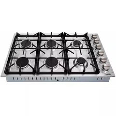 Thor Kitchen 6-Piece Pro Appliance Package - 36" Cooktop, Wall Oven, Wall Mount Hood, Refrigerator with Water Dispenser, Dishwasher & Microwave Drawer in Stainless Steel - The Home Selection