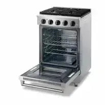 Thor Kitchen Appliance Package - 24 in. Gas Range and Range Hood, AP-LRG2401U - The Home Selection