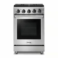 Thor Kitchen Appliance Package - 24 in. Propane Gas Range, Range Hood - The Home Selection