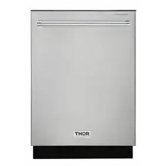 Thor Kitchen Appliance Package - 30 in. Gas Burner/Electric Oven Range, Range Hood, Refrigerator, Dishwasher - The Home Selection