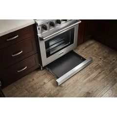 Thor Kitchen Appliance Package - 30 in. Natural Gas Range, Range Hood, Microwave Drawer, Refrigerator, Dishwasher - The Home Selection