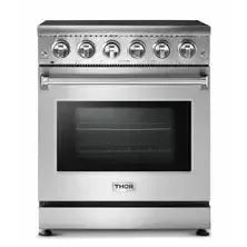 Thor Kitchen Appliance Package - 30 inch Electric Range and 30 in. Range Hood - The Home Selection