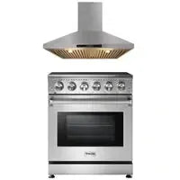 Thor Kitchen Appliance Package - 30 inch Electric Range and 30 in. Range Hood - The Home Selection