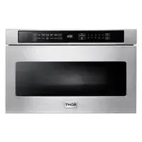 Thor Kitchen Appliance Package - 30 inch Electric Range, Range Hood, Microwave Drawer, Refrigerator, Dishwasher, Wine Cooler - The Home Selection