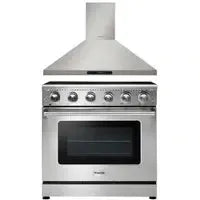 Thor Kitchen Appliance Package 36 in. Electric Range, 36 in. Range Hood - The Home Selection
