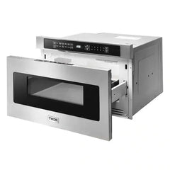 Thor Kitchen Appliance Package - 36 in. Electric Range, Range Hood, Microwave Drawer - The Home Selection