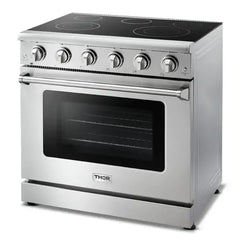 Thor Kitchen Appliance Package - 36 in. Electric Range, Range Hood, Microwave Drawer - The Home Selection