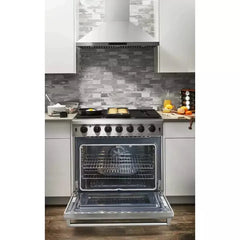 Thor Kitchen Appliance Package - 36 in. Propane Gas Range, 36 in. Range Hood - The Home Selection