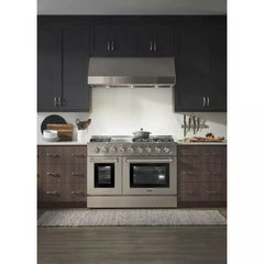 Thor Kitchen Appliance Package - Professional 48 in. Gas Range, Range Hood - The Home Selection