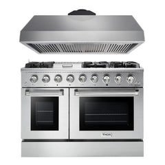 Thor Kitchen Appliance Package - Professional 48 in. Gas Range, Range Hood - The Home Selection