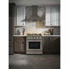 Thor Kitchen Package - 30 In. Gas Burner/Electric Oven Range, Range Hood, Refrigerator with Water and Ice Dispenser, Dishwasher, Wine Cooler - The Home Selection