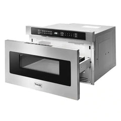 Thor Kitchen Package - 30 in. Natural Gas Range, Range Hood, Microwave Drawer - The Home Selection