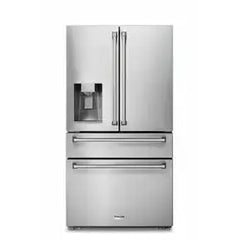Thor Kitchen Package - 30 in. Propane Gas Range, Microwave Drawer, Refrigerator with Water and Ice Dispenser, Dishwasher - The Home Selection