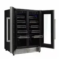 Thor Kitchen Package - 30 In. Propane Gas Range, Range Hood, Microwave Drawer, Refrigerator, Dishwasher, Wine Cooler - The Home Selection