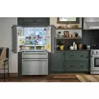 Thor Kitchen Package - 30 in. Propane Gas Range, Range Hood, Refrigerator with Water and Ice Dispenser, Dishwasher - The Home Selection
