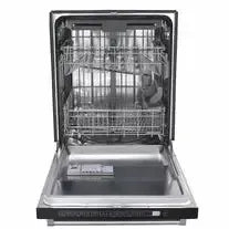 Thor Kitchen Package - 36 in. Natural Gas Range, Range Hood, Microwave Drawer, Refrigerator with Water and Ice Dispenser, Dishwasher - The Home Selection