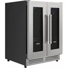 Thor Kitchen Package - 36 in. Propane Gas Range, Range Hood, Refrigerator, Dishwasher, Wine Cooler - The Home Selection