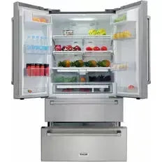 Thor Kitchen Package - 36 in. Propane Gas Range, Range Hood, Refrigerator, Dishwasher, Wine Cooler - The Home Selection