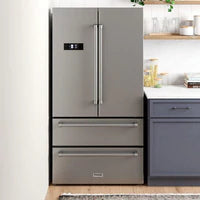 Thor Kitchen Package - 36 in. Propane Gas Range, Range Hood, Refrigerator, Dishwasher, Wine Cooler - The Home Selection