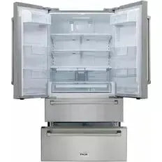 Thor Kitchen Package - 36 in. Propane Gas Range, Range Hood, Refrigerator, Dishwasher, Wine Cooler - The Home Selection
