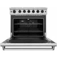 Thor Kitchen Package - 36 in. Propane Gas Range, Range Hood - The Home Selection