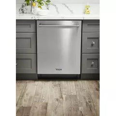 Thor Kitchen Package - 36 In. Propane Gas Range, Refrigerator with Water and Ice Dispenser, Dishwasher - The Home Selection
