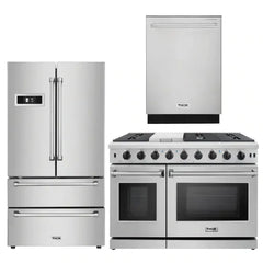 Thor Kitchen Package - 48 in. Gas Range, Dishwasher, Refrigerator - The Home Selection