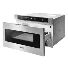 Thor Kitchen Package - 48 in. Gas Range, Range Hood, Microwave Drawer - The Home Selection