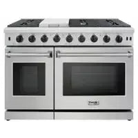 Thor Kitchen Package - 48 in. Gas Range, Range Hood - The Home Selection