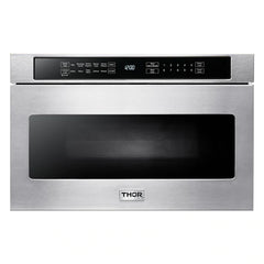 Thor Kitchen Package - 48 in. Propane Gas Range, Range Hood, Refrigerator, Dishwasher, Wine Cooler, Microwave - The Home Selection